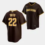 Men's San Diego Padres Juan Soto Brown Alternate Replica Player Name Jersey