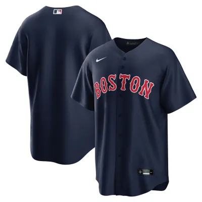 Men's Boston Red Sox Navy Alternate Replica Team Jersey 01