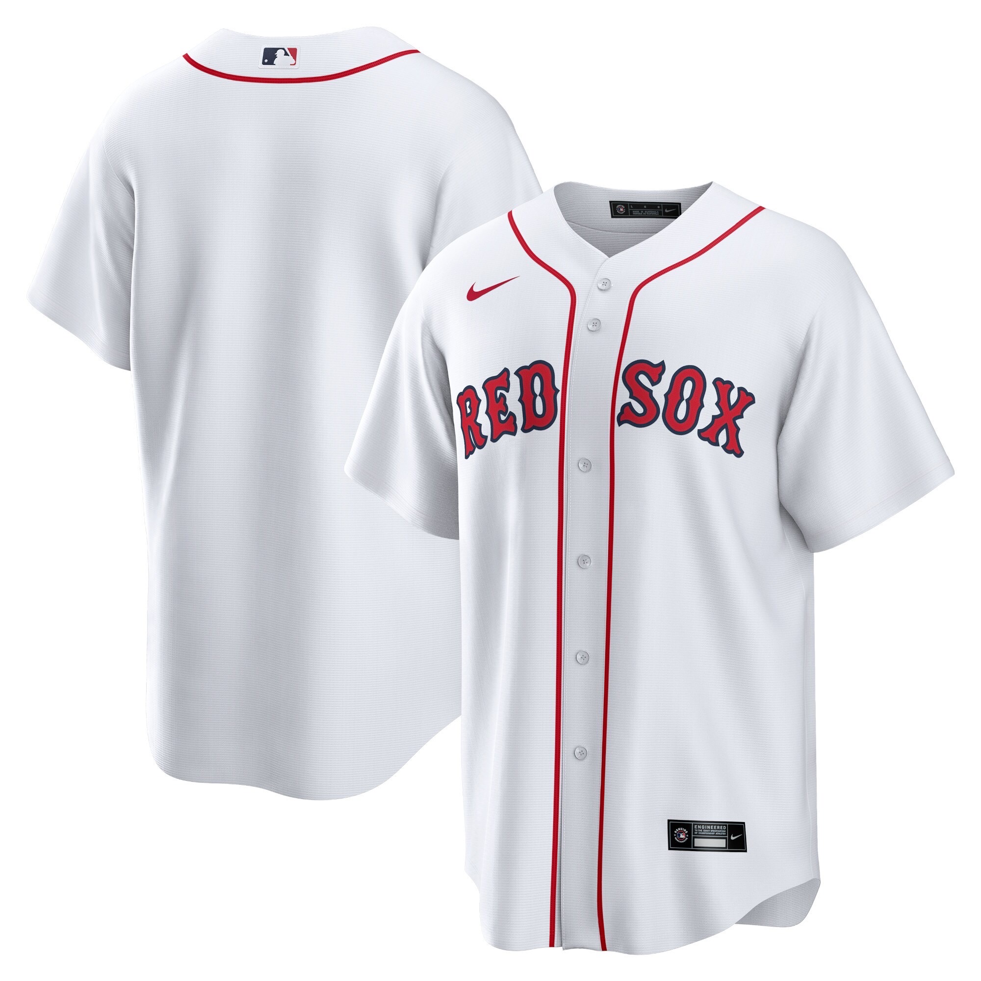 Men's Boston Red Sox White Home Replica Team Jersey