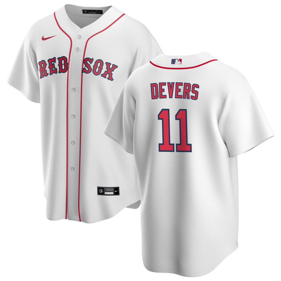 Men's Boston Red Sox Rafael Devers White Home Player Name Jersey