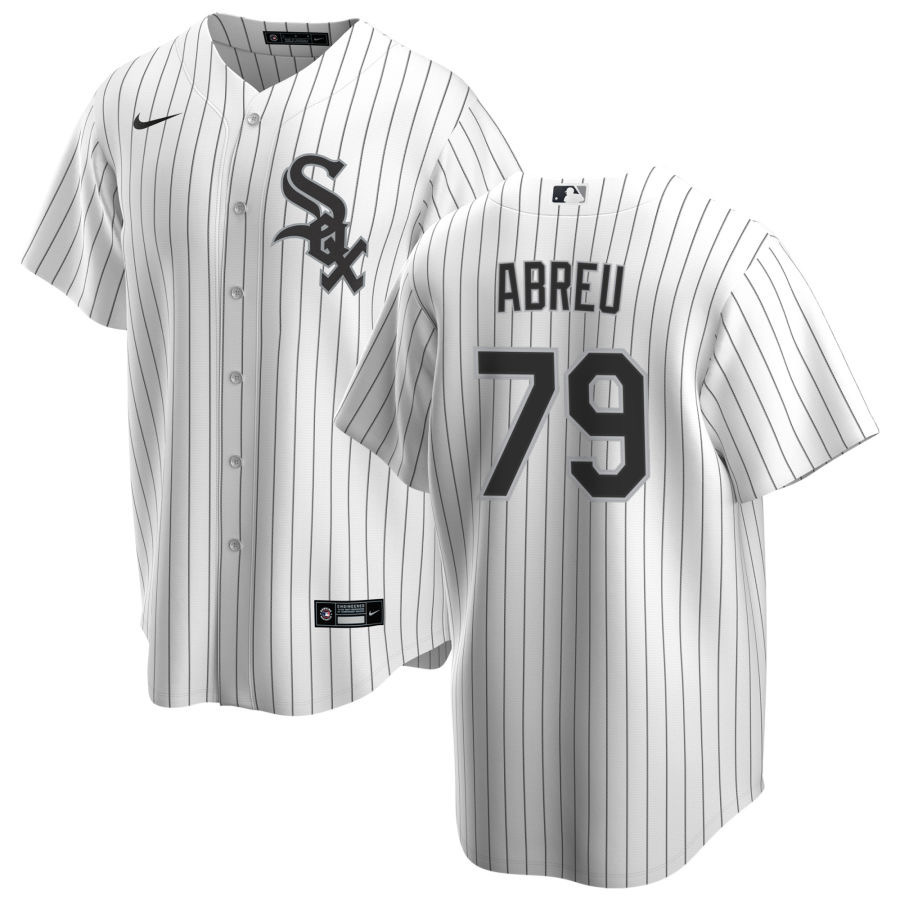 Men's Chicago White Sox Abreu White Big & Tall Replica Player Name Jersey