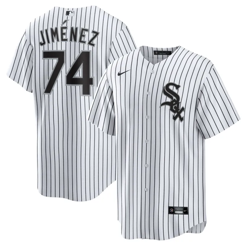 Men's Chicago White Sox Eloy Jimenez White Big & Tall Replica Player Name Jersey