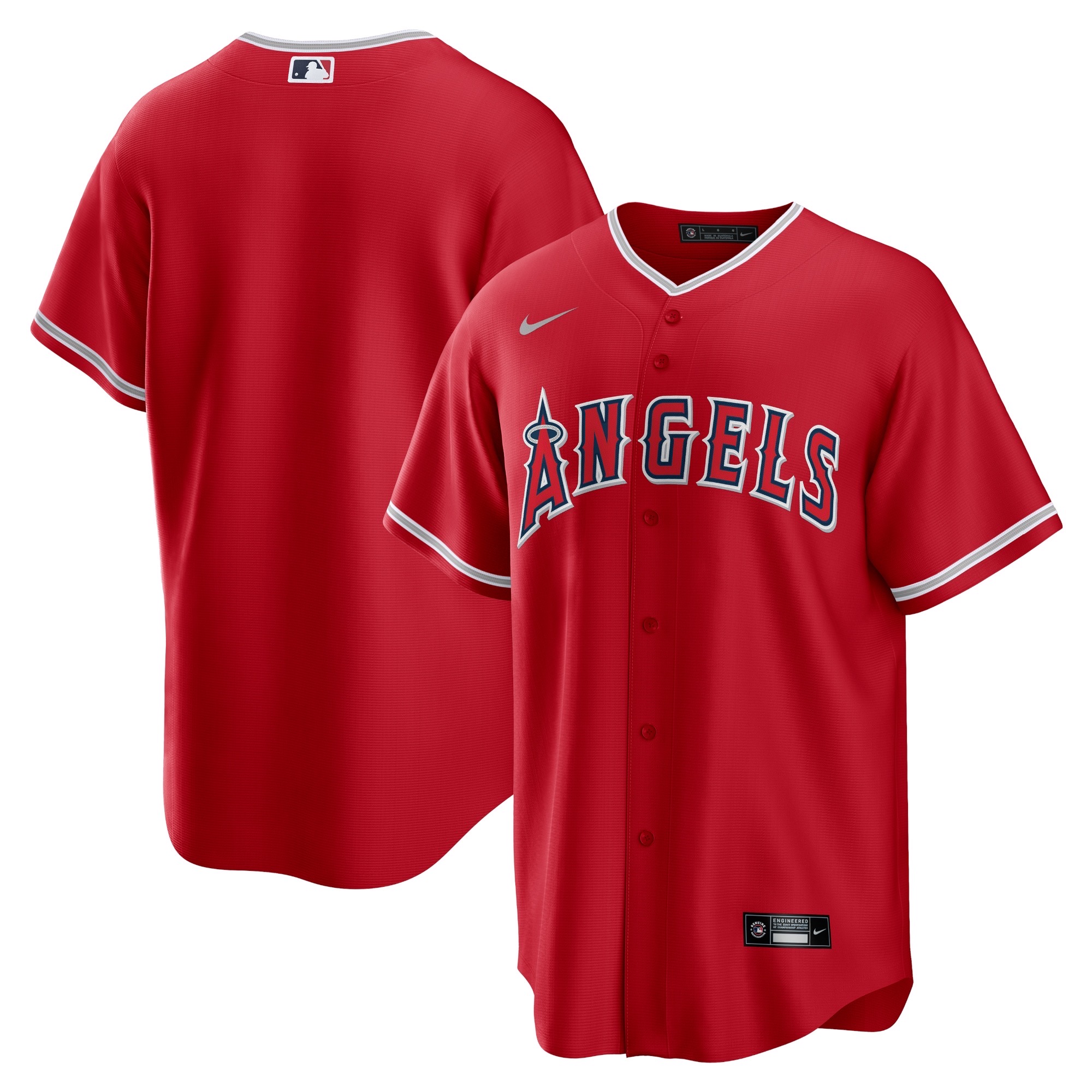 Men's Los Angeles Angels Red Alternate Replica Team Jersey