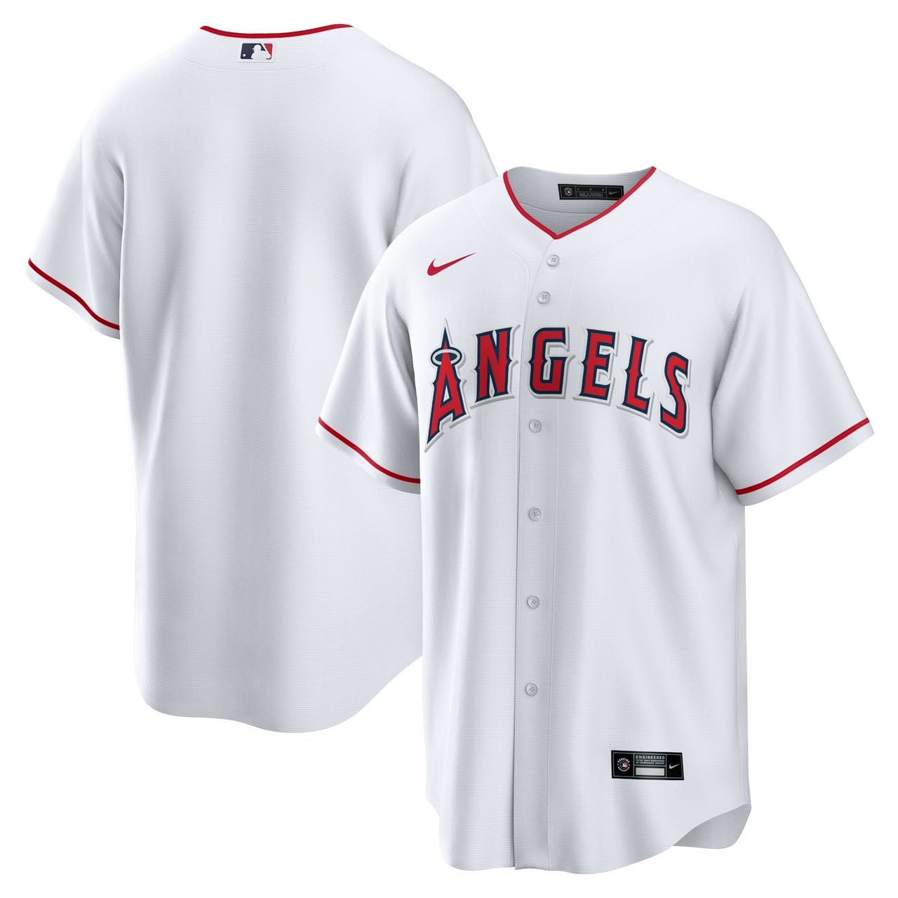 Men's Los Angeles Angels White Home Replica Team Jersey