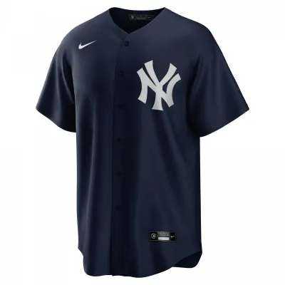 Men's New York Yankees Black/White Replica Jersey 01