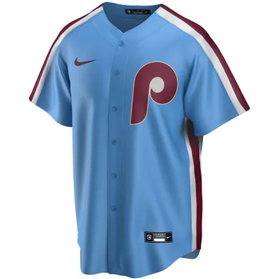 Men's Philadelphia Phillies Light Blue Replica Team Jersey 01