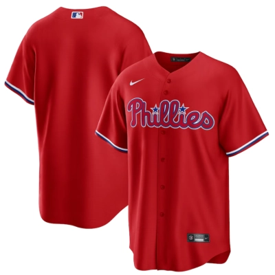 Men's Philadelphia Phillies Red Alternate Replica Team Jersey 01