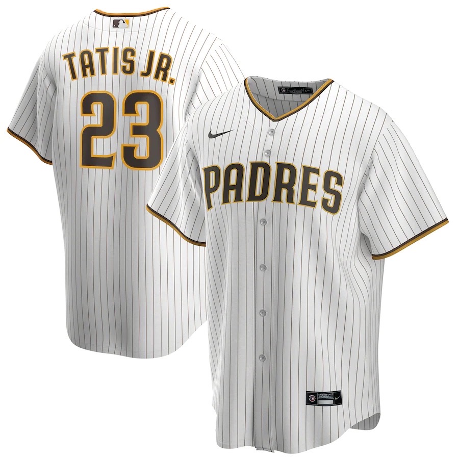Men's San Diego Padres Fernando Tatis Jr. White Alternate Replica Player Name Jersey