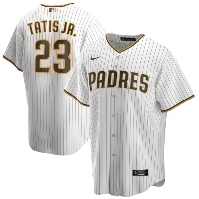 Men's San Diego Padres Fernando Tatis Jr. White Alternate Replica Player Name Jersey 01