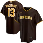 Men's San Diego Padres Manny Machado Brown Alternate Replica Player Name Jersey