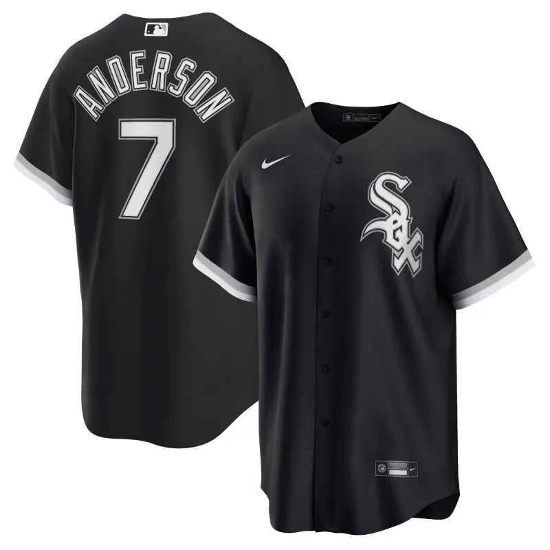 Youth Chicago White Sox Tim Anderson Black Alternate Replica Player Name Jersey