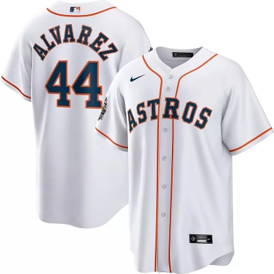 Men's Houston Astros Yordan álvarez White Home Replica Player Jersey 01
