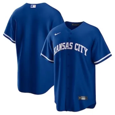 Men's Kansas City Royals Royal Alternate Replica Team Jersey 01