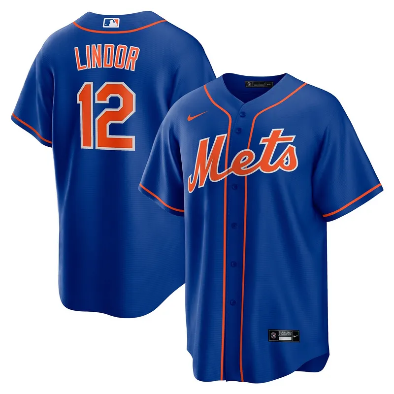 Men's New York Mets Francisco Lindor Royal Alternate Replica Player Name Jersey
