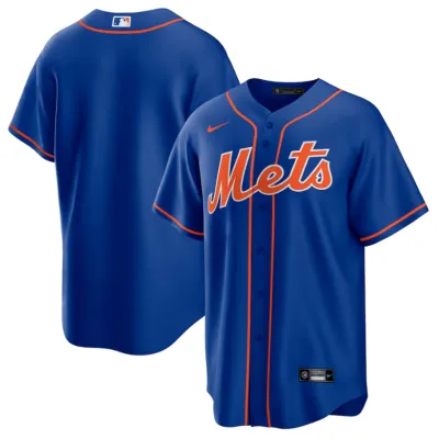 Men's New York Mets Royal Alternate Replica Team Jersey 01
