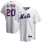 Men's New York Mets Pete Alonso White Home Replica Player Name Jersey