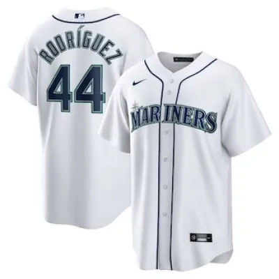Men's Seattle Mariners Julio Rodríguez White Home Limited Player Name Jersey 01