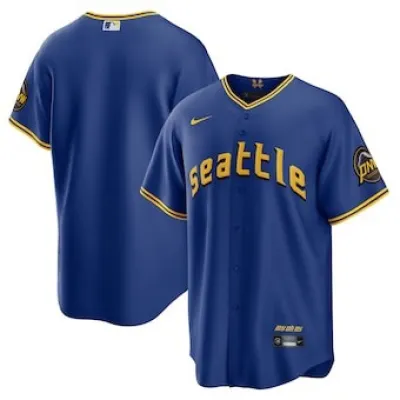 Men's Seattle Mariners Royal City Connect Replica Jersey 01