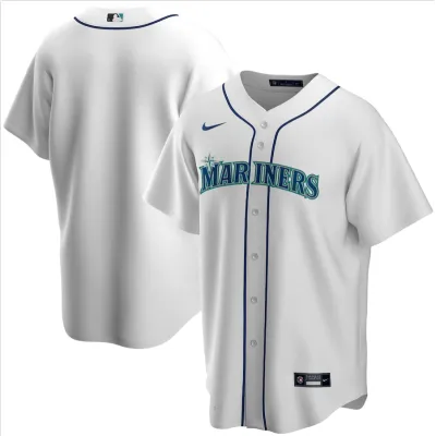 Men's Seattle Mariners White Home Limited Jersey 01
