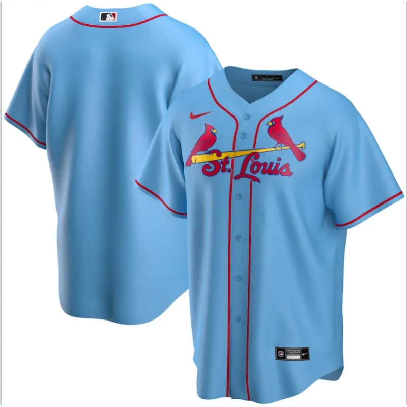 Men's St. Louis Cardinals Light Blue Alternate Replica Team Jersey