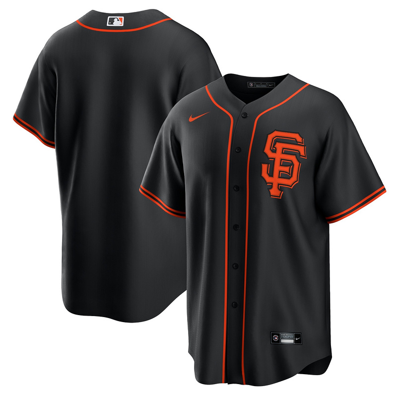 Men's San Francisco Giants Black Alternate Replica Team Jersey