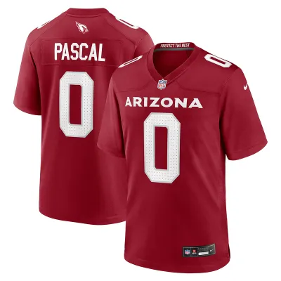 Men's Arizona Cardinals Zach Pascal Cardinal Game Player Jersey 01