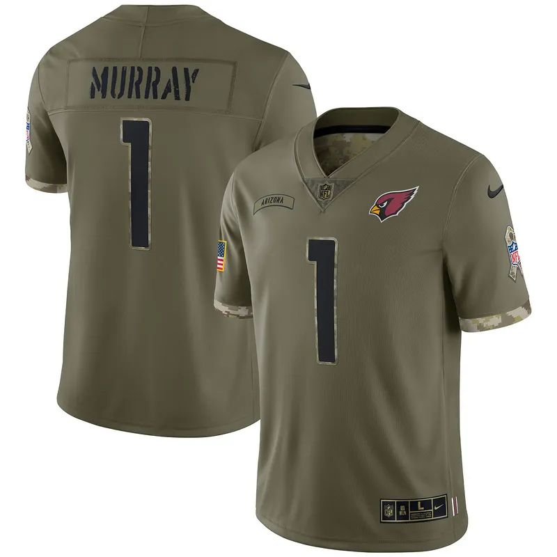 Men's Arizona Cardinals Olive 2022 Salute To Service Limited Jersey-1