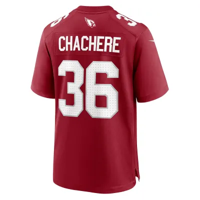 Men's Arizona Cardinals Andre Chachere Cardinal Team Game Jersey 02