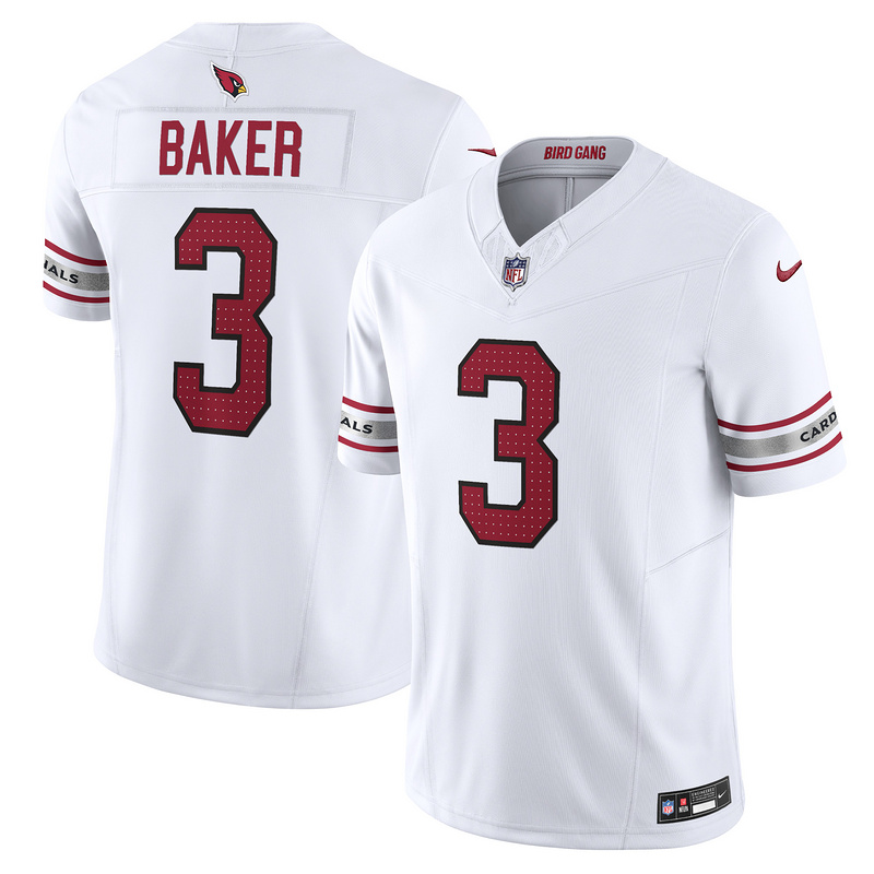 Men's Arizona Cardinals Budda Baker White Vapor F.U.S.E. Limited Jersey