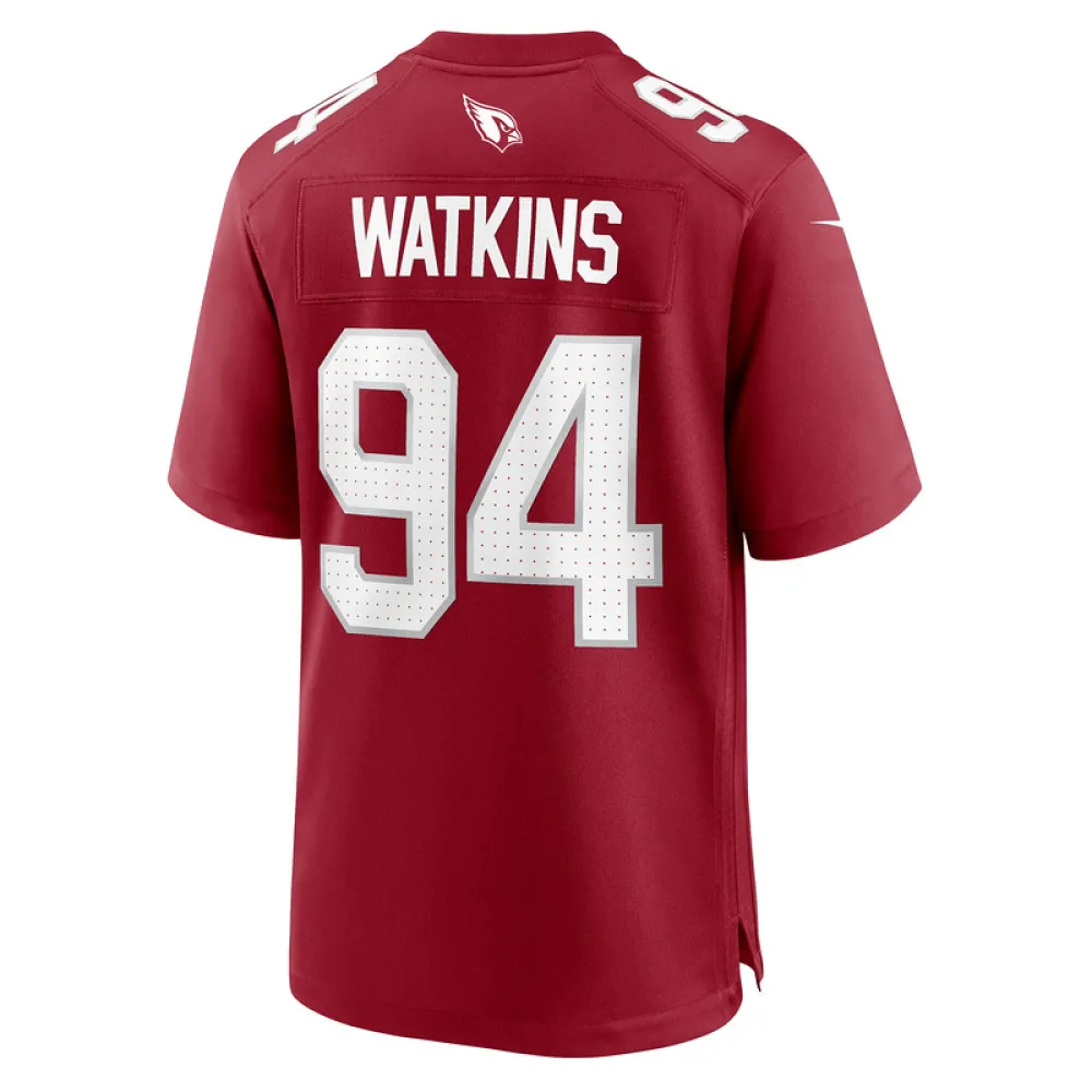 Men's Arizona Cardinals Carlos Watkins Cardinal Game Player Jersey