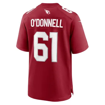 Men's Arizona Cardinals Carter O'Donnell Cardinal Team Game Jersey 02