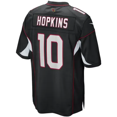 Men's Arizona Cardinals DeAndre Hopkins Black Game Jersey 02