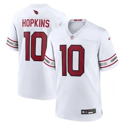 Men's Arizona Cardinals DeAndre Hopkins White Game Player Jersey 01