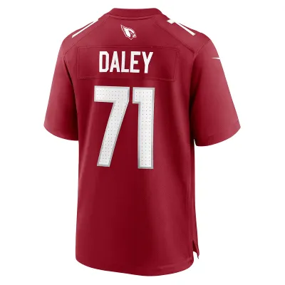 Men's Arizona Cardinals Dennis Daley Cardinal Game Player Jersey 02