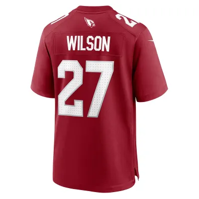 Men's Arizona Cardinals Divaad Wilson Cardinal Team Game Jersey 02