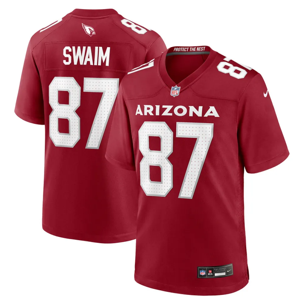 Men's Arizona Cardinals Geoff Swaim Cardinal Team Game Jersey