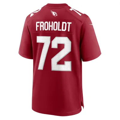 Men's Arizona Cardinals Hjalte Froholdt Cardinal Game Player Jersey 02