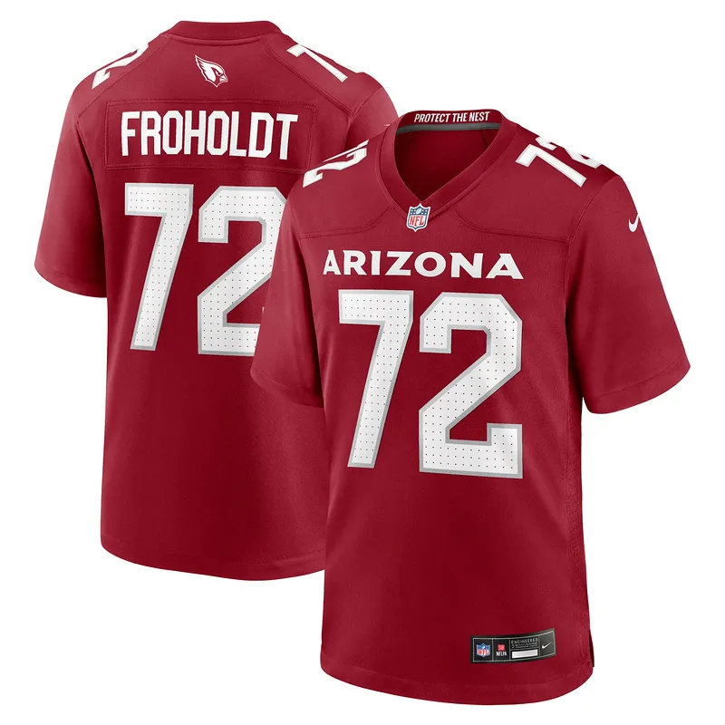 Men's Arizona Cardinals Hjalte Froholdt Cardinal Game Player Jersey