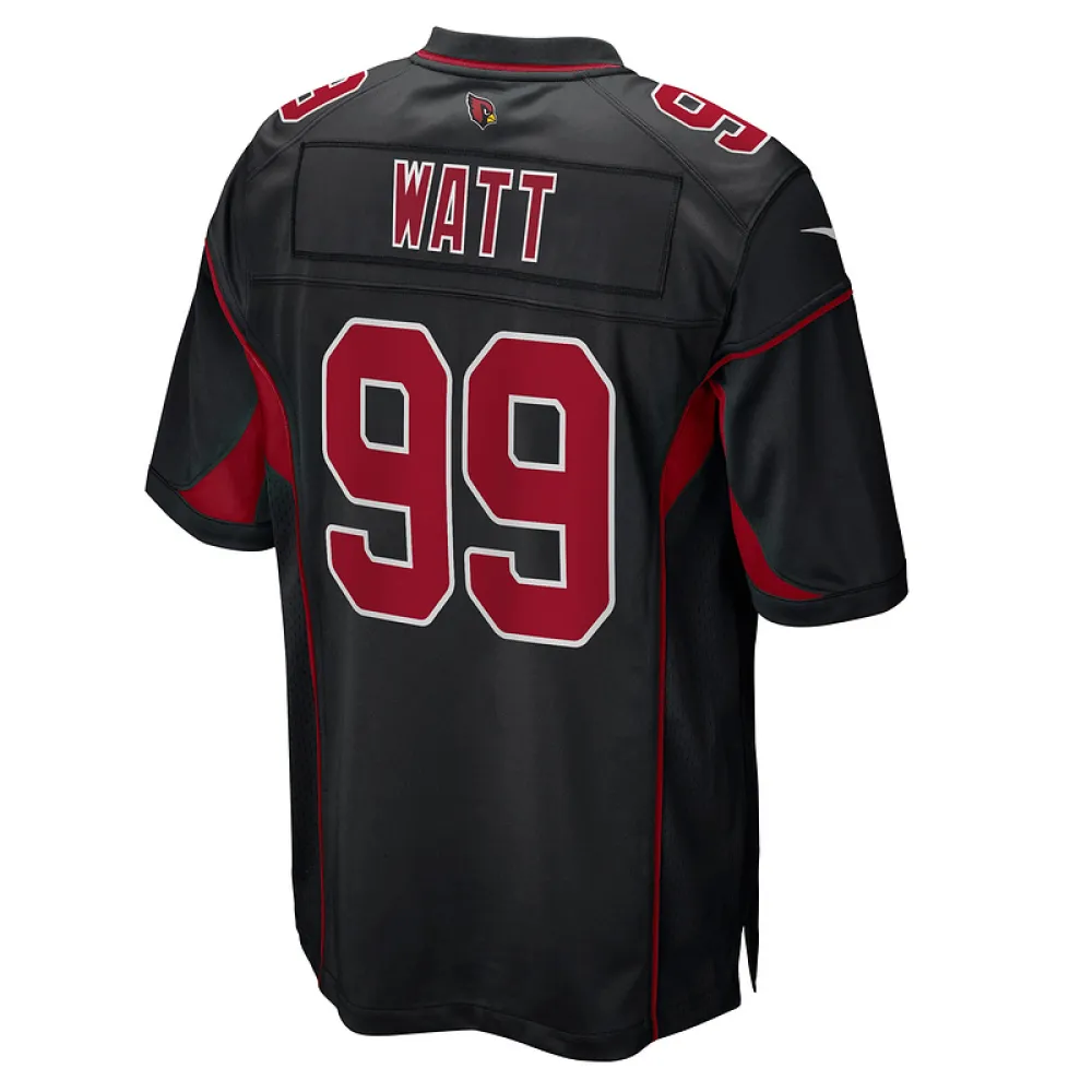 Men's Arizona Cardinals J.J. Watt Black 2nd Alternate Game Jersey