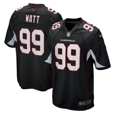 Men's Arizona Cardinals J.J. Watt Black Alternate Game Jersey 01