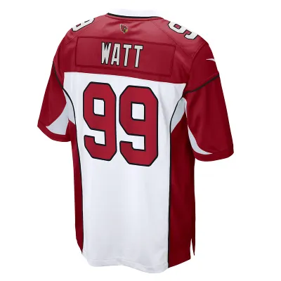 Men's Arizona Cardinals J.J. Watt White Game Jersey 02