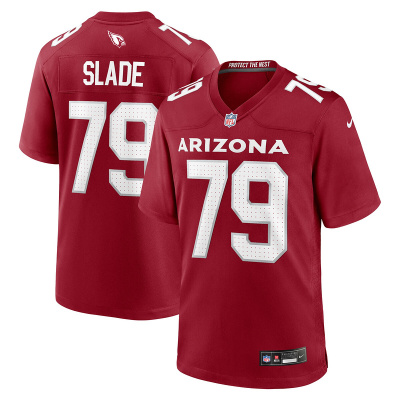 Men's Arizona Cardinals Jacob Slade Cardinal Game Jersey 01