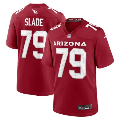 Men's Arizona Cardinals Jacob Slade Cardinal Game Jersey 01