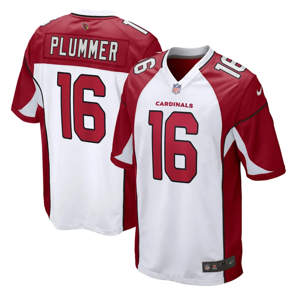 Men's Arizona Cardinals Jake Plummer White Retired Player Game Jersey