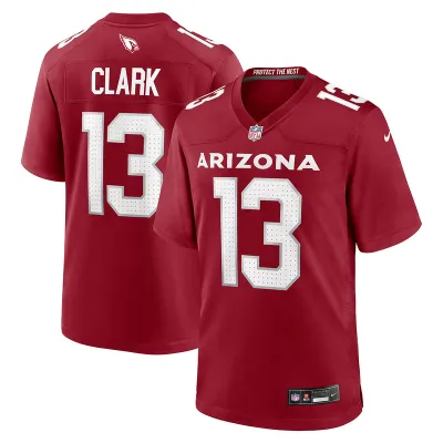 Men's Arizona Cardinals Kei'Trel Clark Cardinal Game Jersey 01