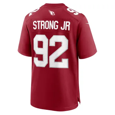 Men's Arizona Cardinals Kevin Strong Cardinal Game Player Jersey 02