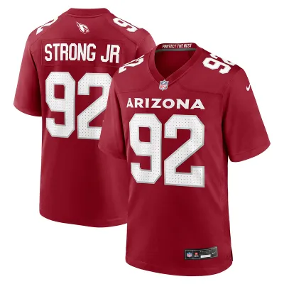 Men's Arizona Cardinals Kevin Strong Cardinal Game Player Jersey 01