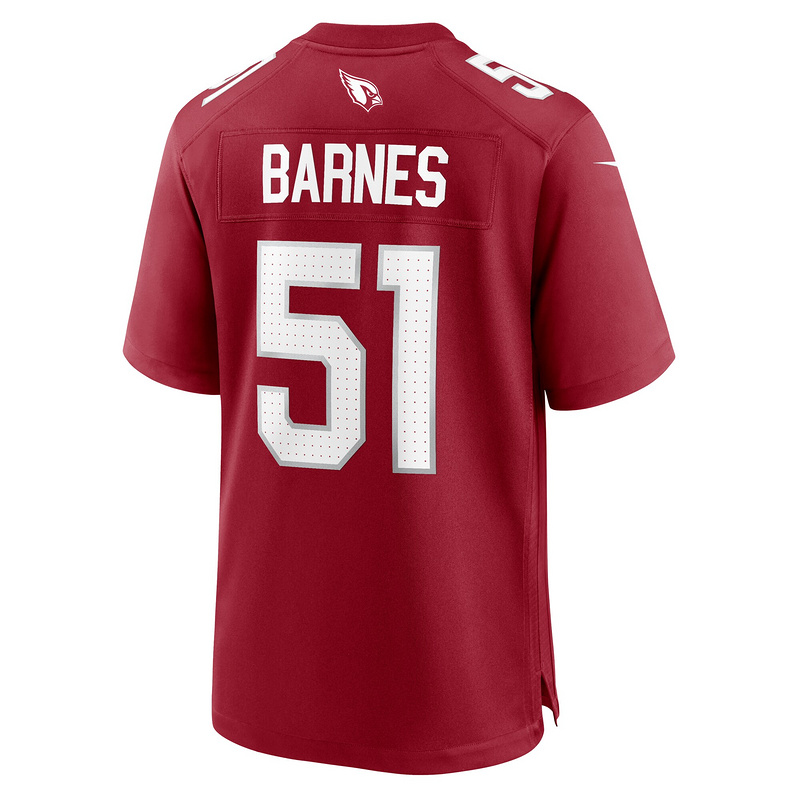 Men's Arizona Cardinals Krys Barnes Cardinal Team Game Jersey
