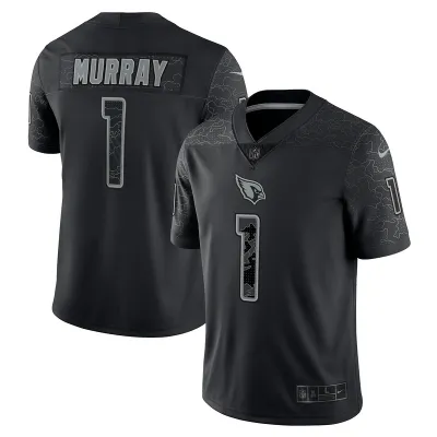 Men's Arizona Cardinals Kyler Murray Black RFLCTV Limited Jersey 01