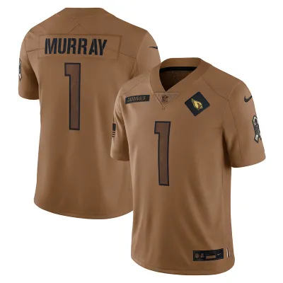 Men's Arizona Cardinals Kyler Murray Brown 2023 Salute To Service Limited Jersey 01